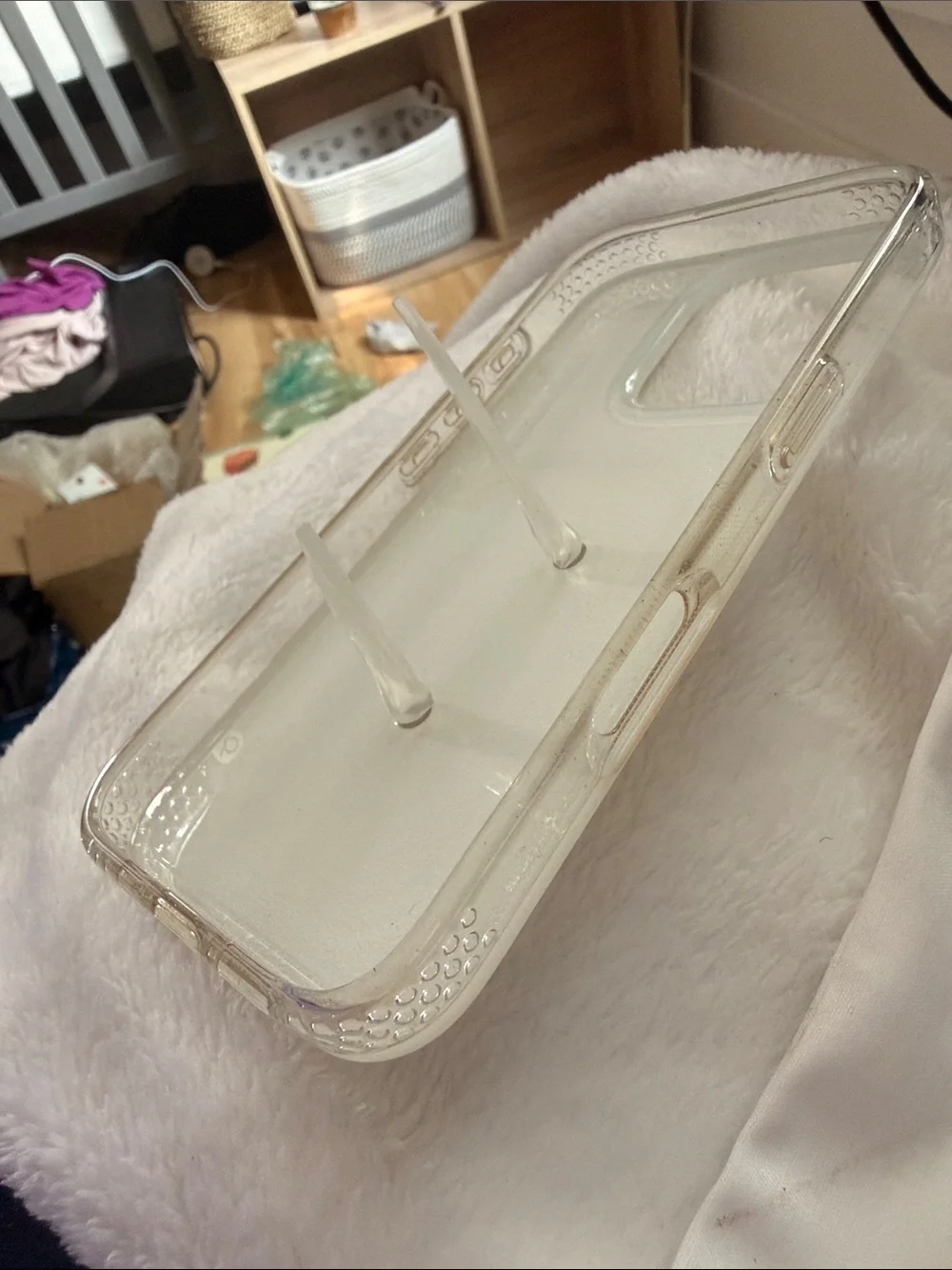 Loopy Case White Glitter Phone Case with Loopy Strap